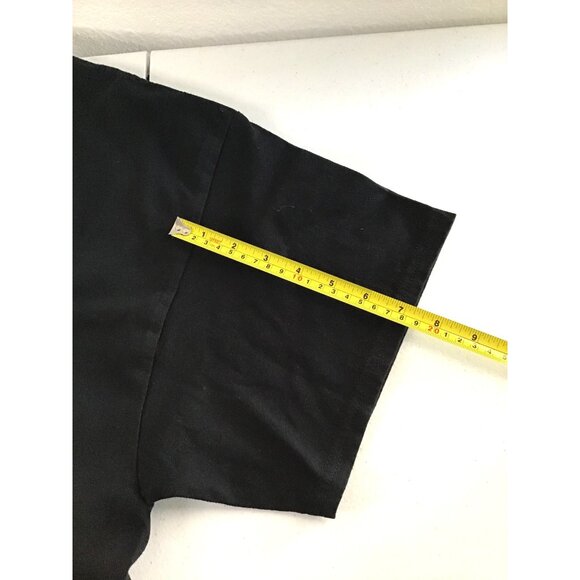 GILDAN- MENS BLACK GRAPHIC SHORT SLEEVE COTTON T-SHIRT SIZE 2XL - Picture 4 of 6